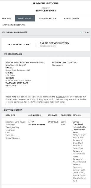 Land Rover Range Rover Evoque