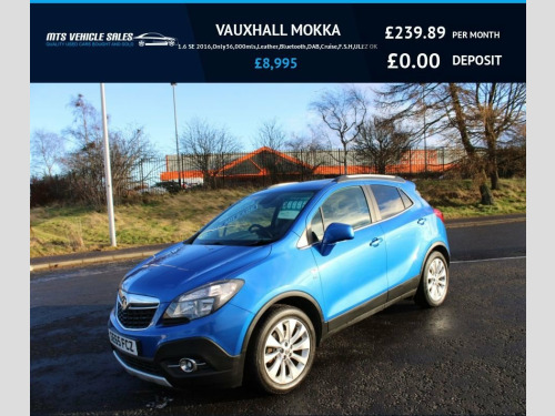 Vauxhall Mokka  1.6 SE 2016,Only36,000mls,Leather,Bluetooth,DAB,Cr