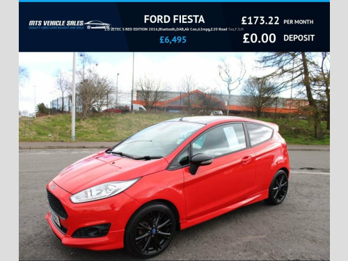 Ford Fiesta  1.0 ZETEC S RED EDITION 2016,Bluetooth,DAB,Air Con