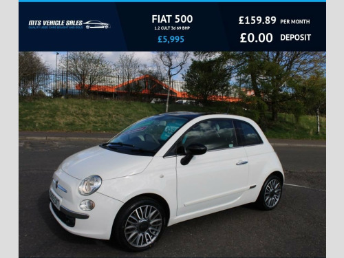 Fiat 500  1.2 CULT 2015,Low Miles,Leather,Glass Roof,Bluetoo