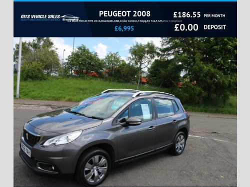 Peugeot 2008 Crossover  1.6 BLUE HDI ACTIVE 2016,Bluetooth,DAB,Cruise Cont