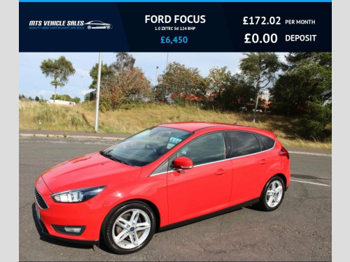 Ford Focus  1.0 ZETEC 2015,Bluetooth,DAB,Air Con,?20 Road Tax,