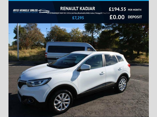 Renault Kadjar  1.5 DYNAMIQUE NAV DCI 2016,Sat Nav,Bluetooth,DAB,C