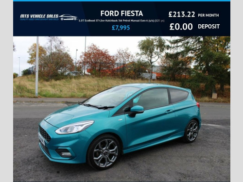 Ford Fiesta  1.0T EcoBoost ST-Line 2018,Bluetooth,Air Con,Cruis