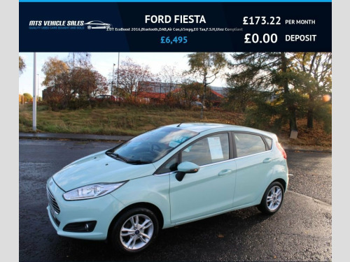 Ford Fiesta  1.0T EcoBoost 2016,Bluetooth,DAB,Air Con,65mpg,?0 