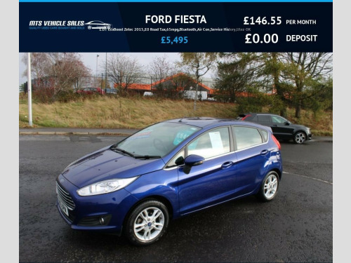 Ford Fiesta  1.0T EcoBoost Zetec Hatchback 5dr Petrol Manual Eu