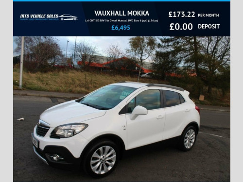 Vauxhall Mokka  1.6 CDTi SE 2015,Leather,Bluetooth,Cruise,DAB,65mp