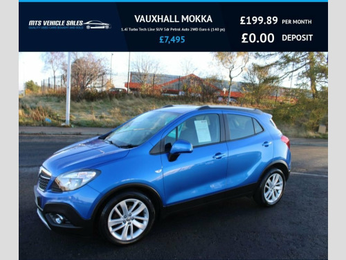 Vauxhall Mokka  1.4i Turbo Tech Line AUTO 2016,Sat Nav,Bluetooth,D