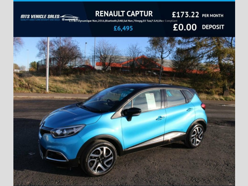 Renault Captur  1.5 dCi Dynamique Nav,2016,Bluetooth,DAB,Sat Nav,7