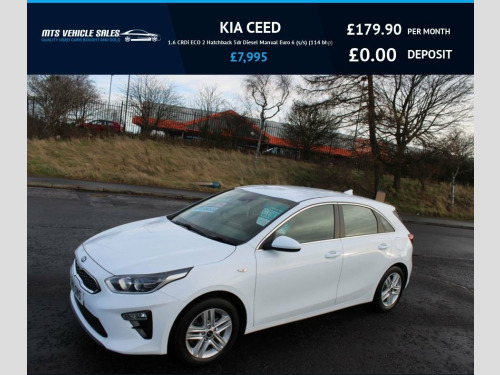 Kia ceed  1.6 CRDi ECO 2 2019,1 Owner,Buetooth,DAB,Reversing