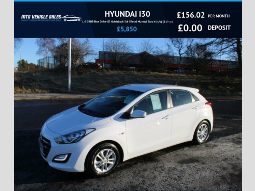 Hyundai i30  1.6 CRDi Blue Drive SE 2016,Bluetooth,Cruise,Park 