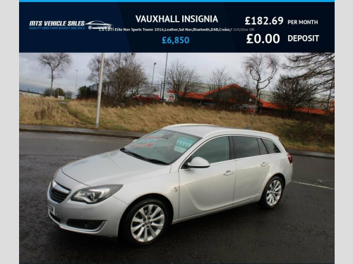 Vauxhall Insignia  1.6 CDTi Elite Nav Sports Tourer 2016,Leather,Sat 