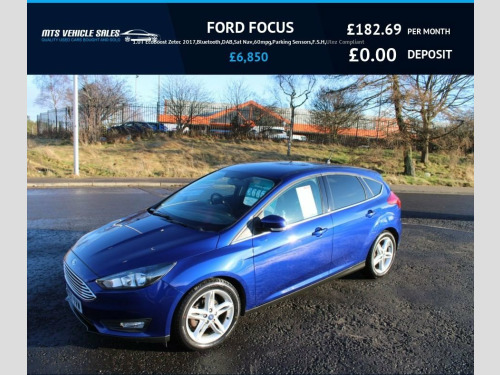 Ford Focus  1.0T EcoBoost Zetec 2017,Bluetooth,DAB,Sat Nav,Air