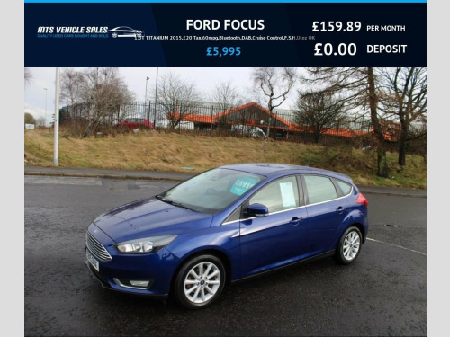 Ford Focus  1.0T TITANIUM 2015,?20 Tax,60mpg,Bluetooth,DAB,Cru