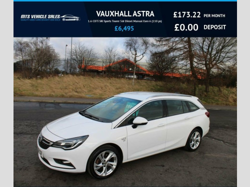 Vauxhall Astra  1.6 CDTi SRi Sports Tourer 2016,?0 Road Tax,74mpg,