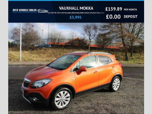 Vauxhall Mokka  1.6 CDTi SE 2015 AUTO,Leather,Bluetooth,DAB,Cruise