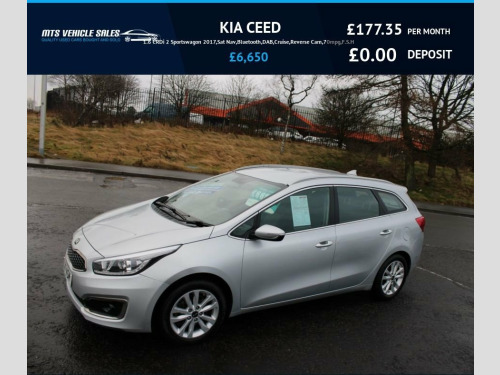 Kia ceed  1.6 CRDi 2 Sportswagon 2017,Sat Nav,Bluetooth,DAB,