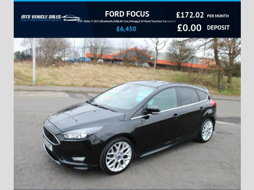 Ford Focus  1.0T Zetec S 2015,Bluetooth,DAB,Air Con,60mpg,?20 