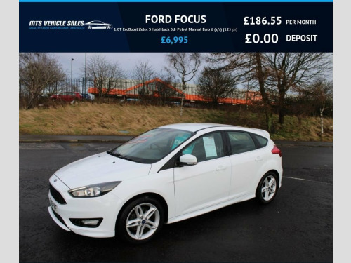 Ford Focus  1.0T ZETEC S 2016,Bluetooth,DAB,Air Con,60mpg,?20 