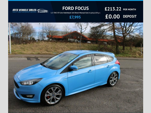 Ford Focus  1.5 TDCi ST-Line 2017,Sat Nav,Bluetooth,Reversing 