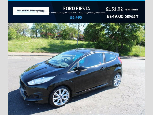 Ford Fiesta  1.0T 2018,Low Mileage,Bluetooth,DAB,Air Con,65mpg,