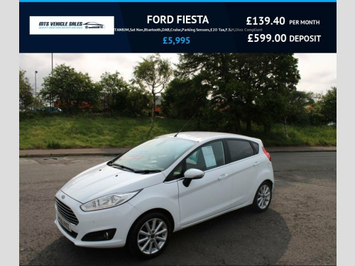 Ford Fiesta  1.0T 2015 TITANIUM,Sat Nav,Bluetooth,DAB,Cruise,Pa