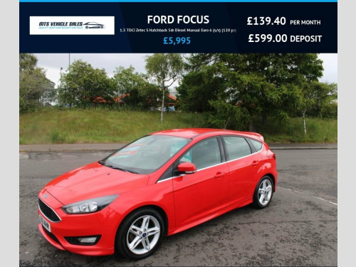 Ford Focus  1.5 TDCi Zetec S 2016,Bluetooth,DAB,Air Con,67mpg,