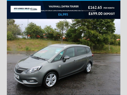Vauxhall Zafira Tourer  1.4i Turbo SRi 7 Seater,2017,Black Leather,Parking