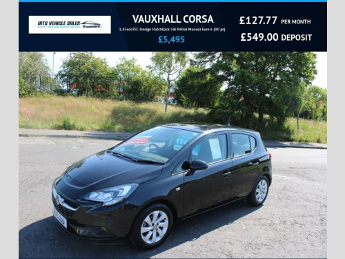 Vauxhall Corsa  1.4i Design 2015,Bluetooth,DAB,Cruise,54mpg,F.S.H,