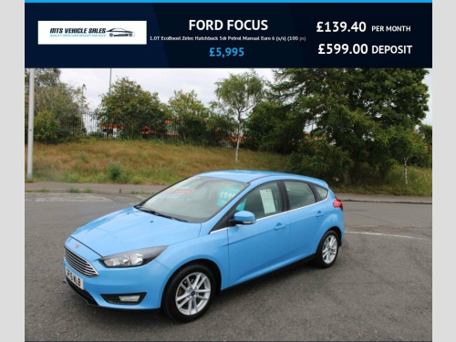 Ford Focus  1.0T ZETEC 2016,Sat Nav,Bluetooth,DAB,1 Owners,F.S