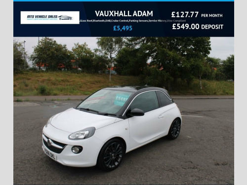 Vauxhall ADAM  1.4i GLAM 2016,Glass Roof,Bluetooth,DAB,Cruise Con