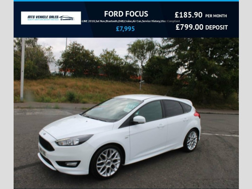 Ford Focus  1.0T ST-LINE 2018,Sat Nav,Bluetooth,DAB,Cruise,Air