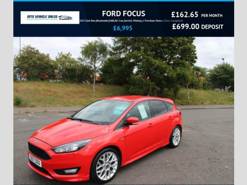 Ford Focus  1.0T ST-LINE 2017,Sat Nav,Bluetooth,DAB,Air Con,Se