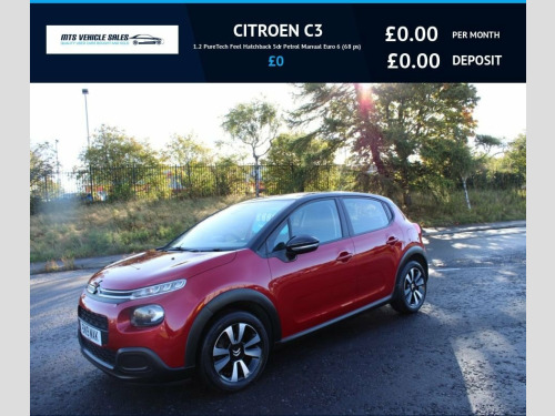 Citroen C3  1.2 PureTech Feel 2019,Diamond Cut Alloys,Bluetoot