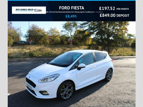 Ford Fiesta  1.0T ST-LINE 2018,Sat Nav,Bluetooth,DAB,Service Hi