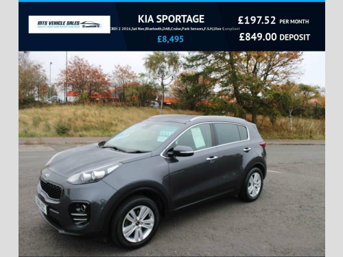 Kia Sportage  1.7 CRDi 2 2016,Sat Nav,Bluetooth,DAB,Cruise,Park 
