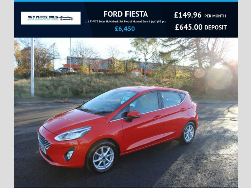 Ford Fiesta  1.1 Ti-VCT Zetec Hatchback 5dr Petrol Manual Euro 