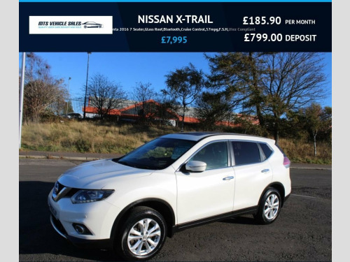 Nissan X-Trail  1.6 DCi Acenta 2016 7 Seater,Glass Roof,Bluetooth,