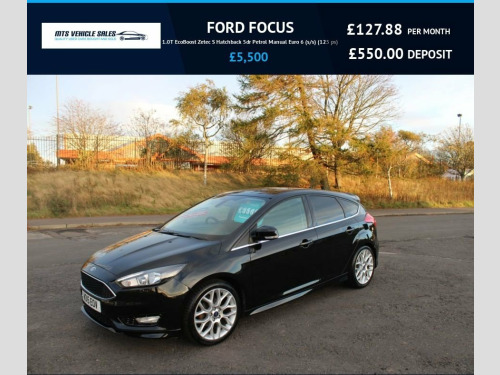 Ford Focus  1.0T ZETEC S 2015,Bluetooth,DAB,Service History,60