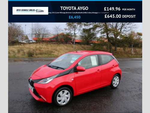 Toyota AYGO  1.0 VVT-i x-play 2017,Low Mileage,Reverse Cam,Blue
