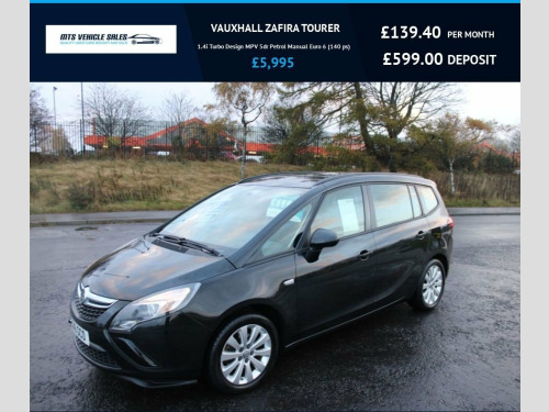 Vauxhall Zafira Tourer  1.4i Turbo Design MPV 5dr Petrol Manual Euro 6 (14