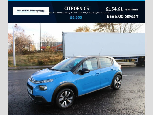 Citroen C3  1.2 PureTech Feel 2017,Low Mileage,F.S.H,Bluetooth