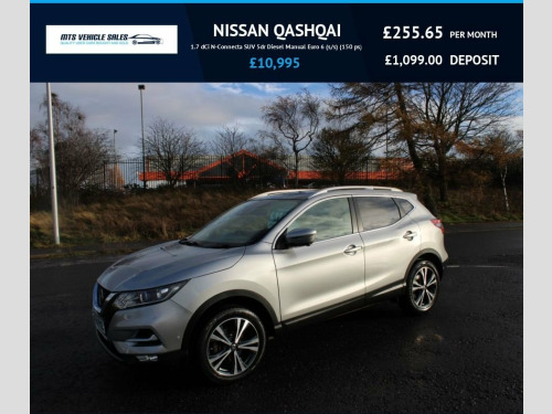 Nissan Qashqai  1.7 dCi N-Connecta 2019,Sat Nav,Reverse Cam,Glass 