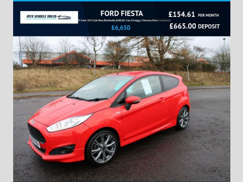Ford Fiesta  1.0T ST-Line 2017,Sat Nav,Bluetooth,DAB,Air Con,65 