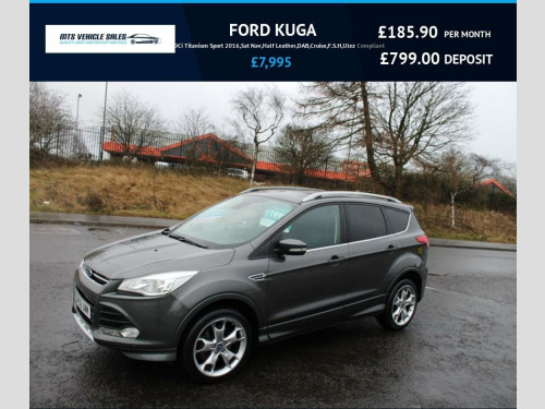 Ford Kuga  2.0 TDCi Titanium Sport 2016,Sat Nav,Half Leather, 