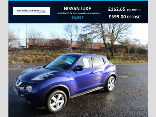Nissan Juke  1.5 dCi Visia 2018,2 Owners,F.S.H,70mpg,Superb Con 