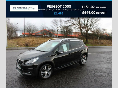 Peugeot 2008 Crossover  1.2 ALLURE SW 2017,Low Miles,Glass Roof,Bluetooth, 