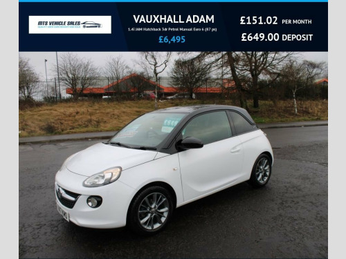 Vauxhall ADAM  1.4i JAM 2017,Low Miles,Bluetooth,Air Con,1 Previo 