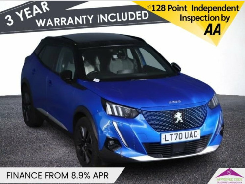 Peugeot 2008  50kWh GT SUV 5dr Electric Auto (136 ps) Only One O 