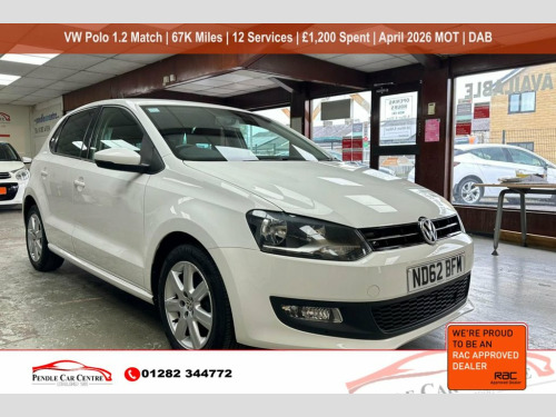 Volkswagen Polo  1.2 Match Hatchback 5dr Petrol Manual Euro 5 (60 p